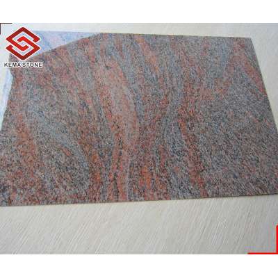 Multicolor Red Granite Flexible Natural Thin Stone Veneer Sheet